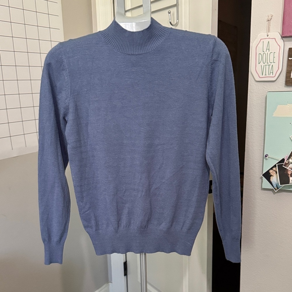 Love Tree Women's Sweater in Soft Blue